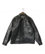 Schottショット）の古着「SHEEP LEATHER 1st TRACKER JACKET/782-3950128」｜ブラック