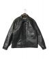 Schott（ショット）の古着「SHEEP LEATHER 1st TRACKER JACKET/782-3950128」｜ブラック