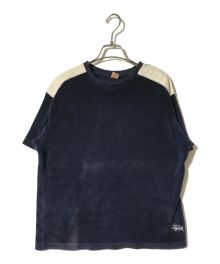 stussy（ステューシー）の古着「パイルTシャツ」｜ネイビー