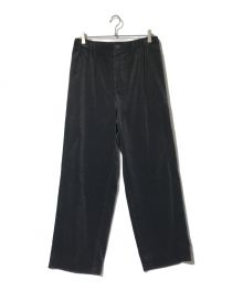 ATON（エイトン）の古着「2023AW SUVIN CORDUROY EASY WIDE PANTS」｜グリーン