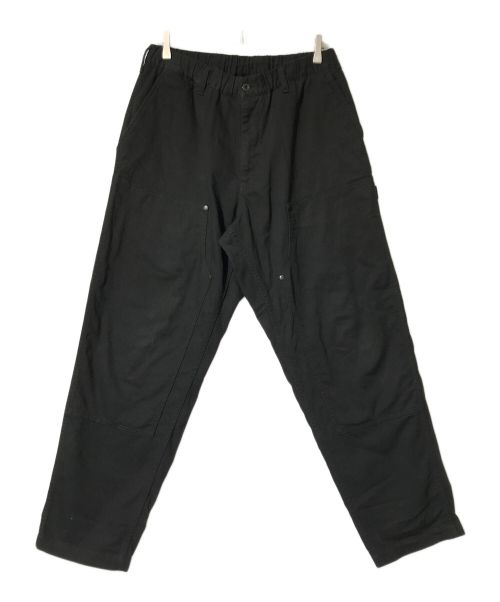 YOHJI YAMAMOTO（ヨウジヤマモト）YOHJI YAMAMOTO (ヨウジヤマモト) BLACK SCANDAL KATSURAGI U-W ELASTIC CORD WORK PANTS ブラック サイズ:2の古着・服飾アイテム