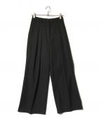 TODAYFULトゥデイフル）の古着「Tuck Twill Trousers」｜ブラック