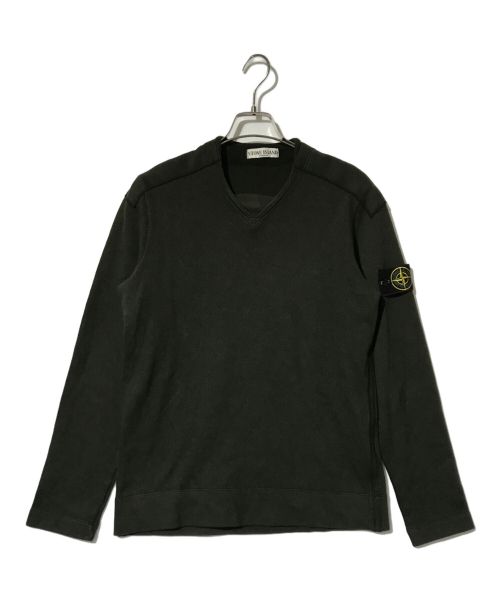 STONE ISLAND（ストーンアイランド）STONE ISLAND (ストーンアイランド) Vネックスウェット グリーン サイズ:Ｓの古着・服飾アイテム