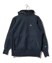 Champion（チャンピオン）の古着「リバースウィーブプルオーバーパーカー」｜ネイビー