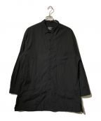 Yohji Yamamoto pour hommeヨウジヤマモト プールオム）の古着「3-POCKET OPEN COLLAR SHIRT」｜ブラック