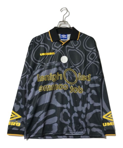 UMBRO（アンブロ）UMBRO (アンブロ) Diaspora Skateboards (ディアスポラスケートボードズ) BAL (バル) SKATEBOARD LS FOOTBALL SHIRT ブラック サイズ:Mの古着・服飾アイテム