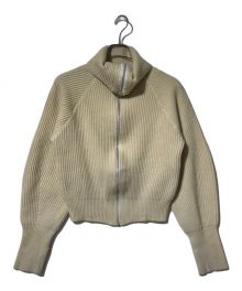 TODAYFUL（トゥデイフル）の古着「Washedwool Zip Knit」｜ベージュ