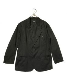 WILDSIDE YOHJI YAMAMOTO（ワイルドサイド ヨウジ ヤマモト）の古着「Cotton Chino 2B Tailored Collar Jacket」｜ブラック