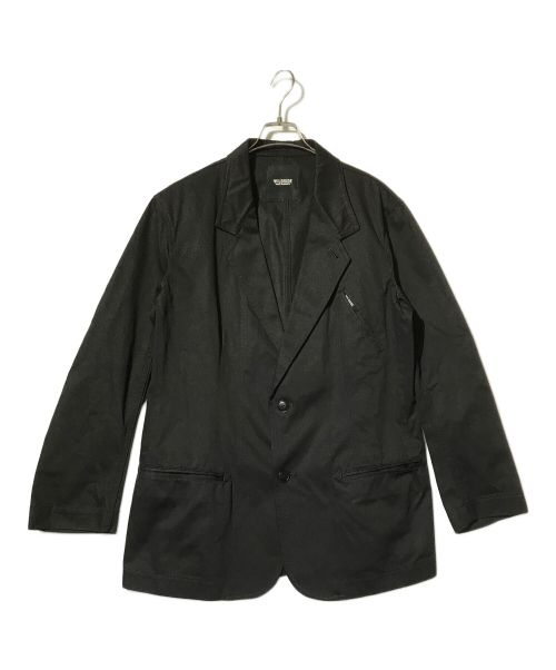 WILDSIDE YOHJI YAMAMOTO（ワイルドサイド ヨウジ ヤマモト）WILDSIDE YOHJI YAMAMOTO (ワイルドサイド ヨウジ ヤマモト) Cotton Chino 2B Tailored Collar Jacket ブラック サイズ:3の古着・服飾アイテム