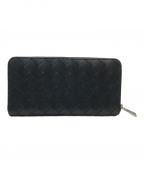 BOTTEGA VENETAボッテガベネタ）の古着「ZIP AROUND WALLET」｜ブラック