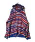 ERL（イーアールエル）の古着「striped intarsia-knit hoodie」｜ブルー×レッド