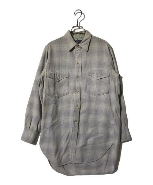 PENDLETON（ペンドルトン）PENDLETON (ペンドルトン) ヴィンテージウールチェックシャツ グレー サイズ:15の古着・服飾アイテム