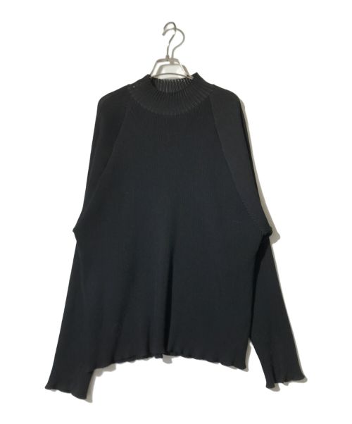 stein（シュタイン）stein (シュタイン) OVERSIZED GRADATION PLEATS LSハイネックセーター ブラック サイズ:Ｓの古着・服飾アイテム