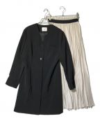 AMeLIEアメリ）の古着「MANY WAY LAYERED PLEATS DRESS」｜ホワイト×ブラック