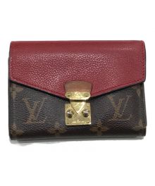 LOUIS VUITTON（ルイ ヴィトン）の古着「ポルトフォイユ・パラスコンパクト」｜ブラウン×レッド