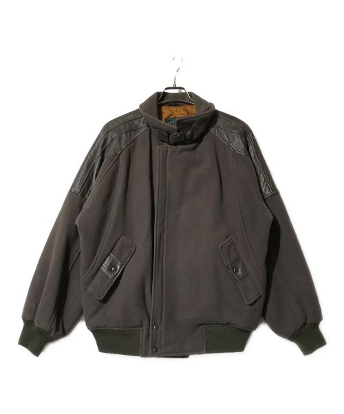 H.L（アッシュエル）H.L (アッシュエル) レザージャケット グレー サイズ:Mの古着・服飾アイテム