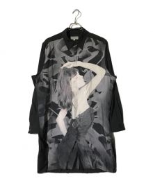 Yohji Yamamoto pour homme（ヨウジヤマモト プールオム）の古着「LADY DESIGN LONG BLOUSE」｜ブラック