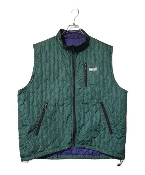 NANGA（ナンガ）NANGA (ナンガ) KEBOZ (ケボズ) REVERSIBLE DOWN VEST グリーン サイズ:Mの古着・服飾アイテム