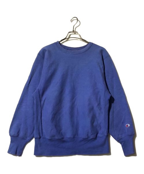 Champion REVERSE WEAVE（チャンピオン リバース ウィーブ）Champion REVERSE WEAVE (チャンピオン リバース ウィーブ) 90s ヴィンテージスウェット ブルー サイズ:MEDIUMの古着・服飾アイテム