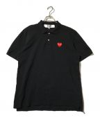 PLAY COMME des GARCONSプレイ コムデギャルソン）の古着「Unisex Polo」｜ブラック