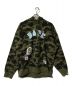 A BATHING APE（アベイシングエイプ）の古着「APE MULTI LABEL 1ST CAMO OVERSIZED HOODIE」｜オリーブ