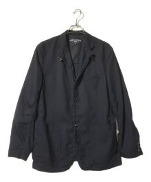 COMME des GARCONS HOMME（コムデギャルソン オム）の古着「ギャザーデザイン ジャケット」｜ネイビー