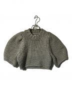 TODAYFULトゥデイフル）の古着「Puffsleeve Hand Knit/12420520」｜グリーン