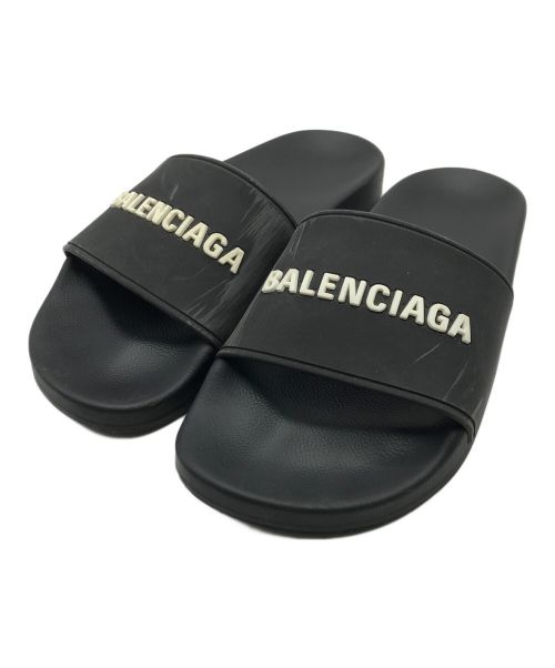 BALENCIAGA（バレンシアガ）BALENCIAGA (バレンシアガ) POOL SANDAL ブラック サイズ:25cmの古着・服飾アイテム