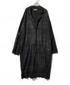 Yohji Yamamoto pour hommeヨウジヤマモト プールオム）の古着「MELANGE GLEN CHECK 3 BUTTON COAT」｜グレー