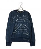 RRLダブルアールエル）の古着「Indigo Dyed Cotton Sweatshirt」｜ネイビー