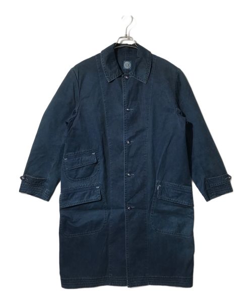 Porter Classic（ポータークラシック）Porter Classic (ポータークラシック) ステンカラーコート インディゴ サイズ:Mの古着・服飾アイテム