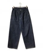 Graphpaperグラフペーパー）の古着「Selvage Denim Two Tuck Pants」｜インディゴ