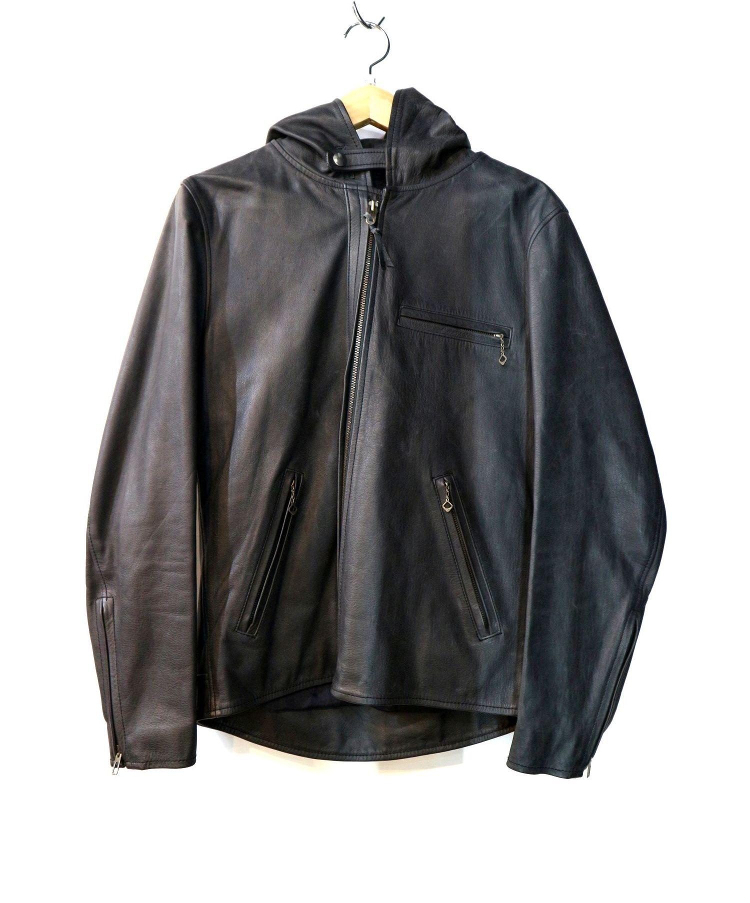 THE PARMANENT WEAR レザーフードジャケット S | www.jarussi.com.br