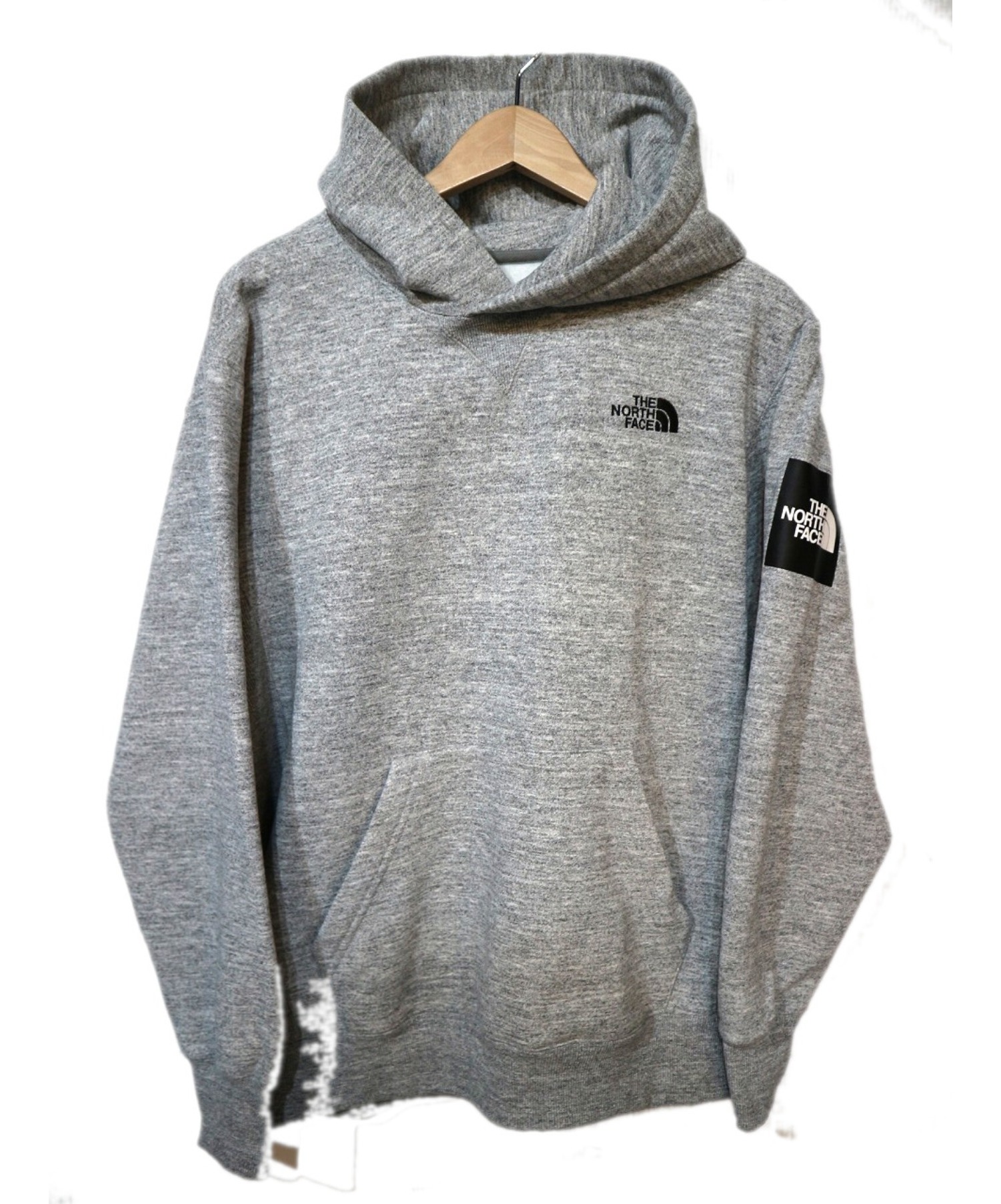 north face square logo hoodie