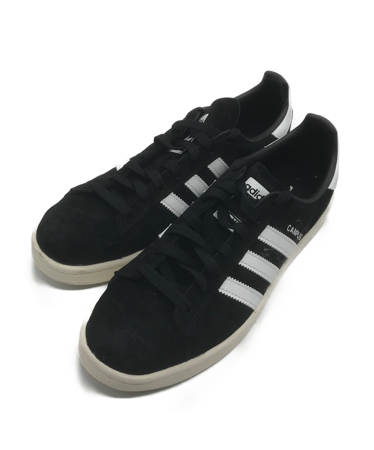 中古 古着通販 Adidas アディダス Campus キャンパス ブラック ホワイト サイズ 26 5 ブランド 古着通販 トレファク公式 Trefac Fashion