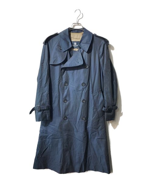 Aquascutum（アクアスキュータム）Aquascutum (アクアスキュータム) G/Cカシミヤライナー付ステンカラーコート ネイビー サイズ:S（34）の古着・服飾アイテム