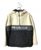 PW CIRCULUSピーダブリュサーキュラス）の古着「BOA ANORAK /ボアアノラックジャケット」｜ホワイト×ブラック