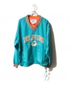 Championチャンピオン）の古着「DOLPHINS ナイロンプルオーバー」｜グリーン