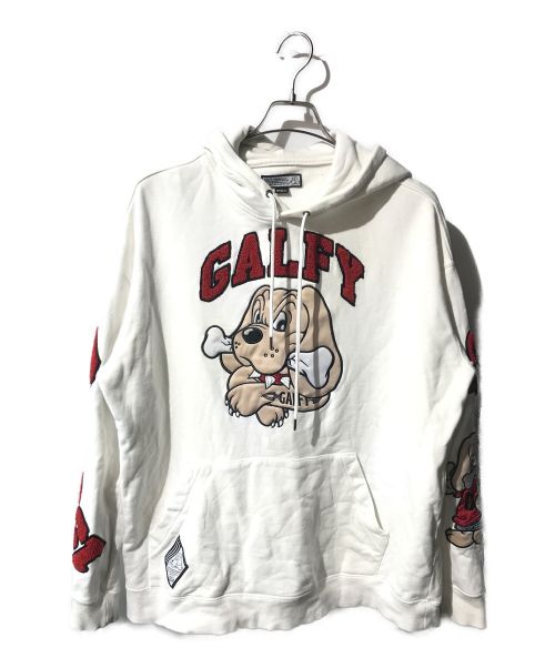 GALFY（ガルフィー）GALFY (ガルフィー) プルオーバーパーカー ホワイト サイズ:Mの古着・服飾アイテム