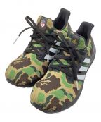 adidas Originals×BAPE BY A BATHING APEアディダスオリジナル×ベイプバイアベイシングエイプ）の古着「ULTRA BOOST BAPE/ローカットスニーカー」｜カーキ