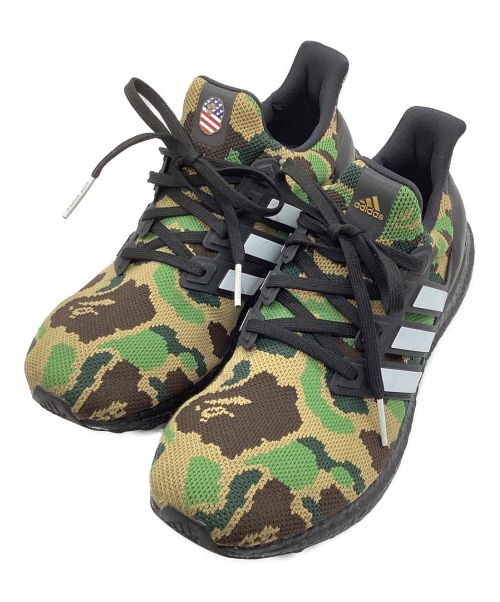 adidas Originals（アディダスオリジナル）adidas originals (アディダスオリジナル) BAPE BY A BATHING APE (ベイプバイアベイシングエイプ) ULTRA BOOST BAPE/ローカットスニーカー カーキ サイズ:27.5㎝の古着・服飾アイテム