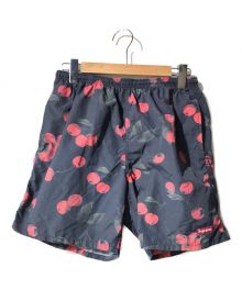 SUPREME（シュプリーム）の古着「Nylon Water Short Black Cherry/ハーフパンツ」｜ブラック×レッド