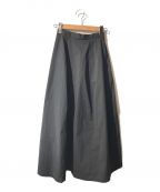CLANEクラネ）の古着「BALLOON LONG S/K /バルーンロングスカート」｜ブラック