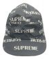 Supreme (シュプリーム) 3M Reflective Repeat Taped Seam Camp Cap ブラック：4800円