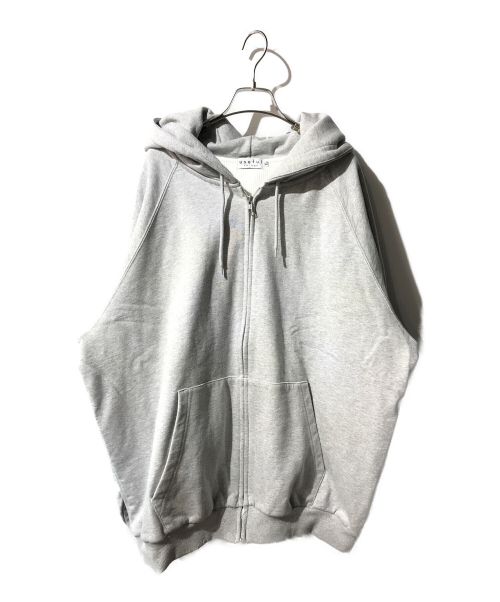 USEFUL THINGS（ユースフルシングス）useful things (ユースフルシングス) THERMAL LINED RAGLAN ZIP HOODIE 15oz H.GREY グレー サイズ:XLの古着・服飾アイテム