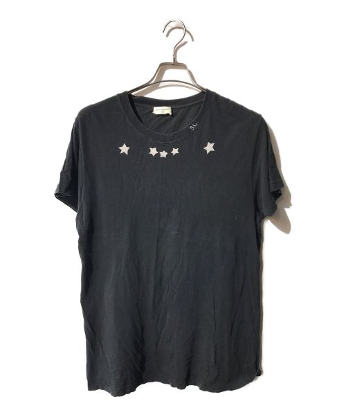 Saint Laurent Paris（サンローランパリ）Saint Laurent Paris (サンローランパリ) スタープリントTee ブラック サイズ:Mの古着・服飾アイテム