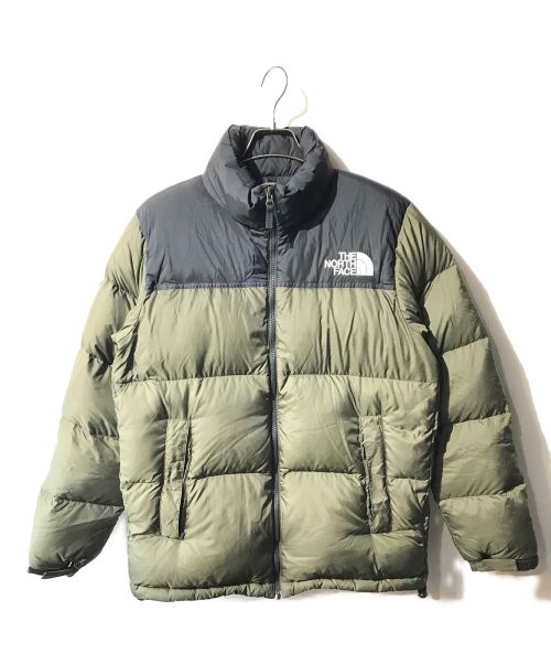 THE NORTH FACE（ザ ノース フェイス）THE NORTH FACE (ザ ノース フェイス) Nuptse Jacket グリーン×ブラック サイズ:Lの古着・服飾アイテム