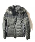 ARMANI EXCHANGEアルマーニ エクスチェンジ）の古着「FAUX FUR-LINED HOODED MELTON PARKA」｜ブラック