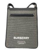 BURBERRY LONDON ENGLANDバーバリー ロンドン イングランド）の古着「Burberry Mini Leather Olympia Cross-Body Bag/ショルダーバッグ」｜グレー×ブラック