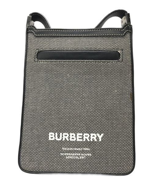 BURBERRY LONDON ENGLAND（バーバリー ロンドン イングランド）BURBERRY LONDON ENGLAND (バーバリー ロンドン イングランド) Burberry Mini Leather Olympia Cross-Body Bag/ショルダーバッグ グレー×ブラックの古着・服飾アイテム